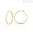 Breil Hexagonia TJ3521 gold-plated 316L steel women's earrings