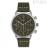 Breil Outrider green men's chronograph watch TW2059 steel with leather strap