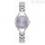 Breil Elettra EW0587 women's only time watch in steel with purple background and crystals