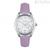 Breil Time of Love EW0699 women's only time watch, steel, white background, leather strap