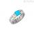 Breil Carvin TJ3566 steel men's ring with turquoise stone size. 21