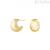 Women's Breil Hoop gold circle earrings TJ3529 steel domed