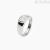 Mabina silver men's ring with adjustable white zircon 523356