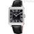 Festina Classic square time only men's watch F20681/3 black background with leather strap