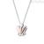 Letter V women's necklace Roberto Giannotti 925 silver with zircons GIA500V Alphabet of Angels