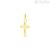 Woman cross pendant in 9Kt yellow gold Stroili 1428148 Holy