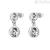 Brosway Symphonia women's pendant earrings in 316L steel with white crystals BYM172
