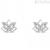 Stroili women's lotus flower earrings in 925 silver with zircons 1661927