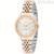 Liu Jo Deluxe two-tone women's only time watch with silver background TLJ2260 steel with crystals