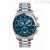 Tissot PR516 Cronograph men's watch with blue background T149.417.11.041.00 steel case and bracelet