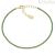 Women's Tennis Bracelet 925 Silver Amen golden with green zircons BT1GVE17