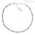Amen 925 Silver women's tennis bracelet with lilac and white zircons BT1BLIB17