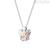 Letter A women's necklace Roberto Giannotti 925 silver with zircons GIA500A Alphabet of Angels