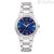 Bulova Lady automatic women's watch, blue 96L319, steel case and bracelet