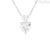 Stroili Claire 9Kt White Gold woman heart necklace 1429361 with white zircon
