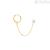 Women's Ear Cuff Earring in 9Kt Yellow Gold Stroili Bon Ton 1429345