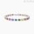 Multicolor women's tennis bracelet Mabina 925 silver with zircons 533905-18