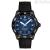 Tissot Seastar 1000 Powermatic 80 men's watch, black with blue background, T120.807.73.041.00, steel, silicone strap