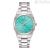 Bulova Marine Star Piccoli Secondi time only women's watch, turquoise background 96P243, steel case and bracelet