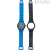 Hip Hop Master blue HWU1232 silicone men's watch with double strap